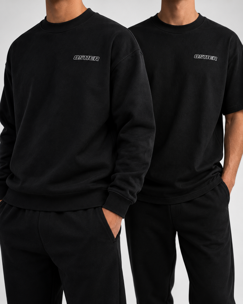 0511ER Core Set – Sweater und T-Shirt Schwarz