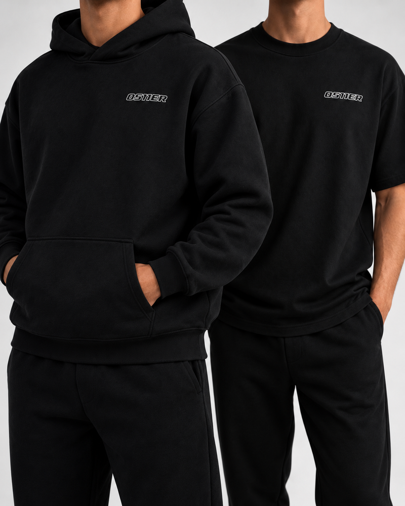 0511ER Everyday Set – Hoodie und T-Shirt Schwarz
