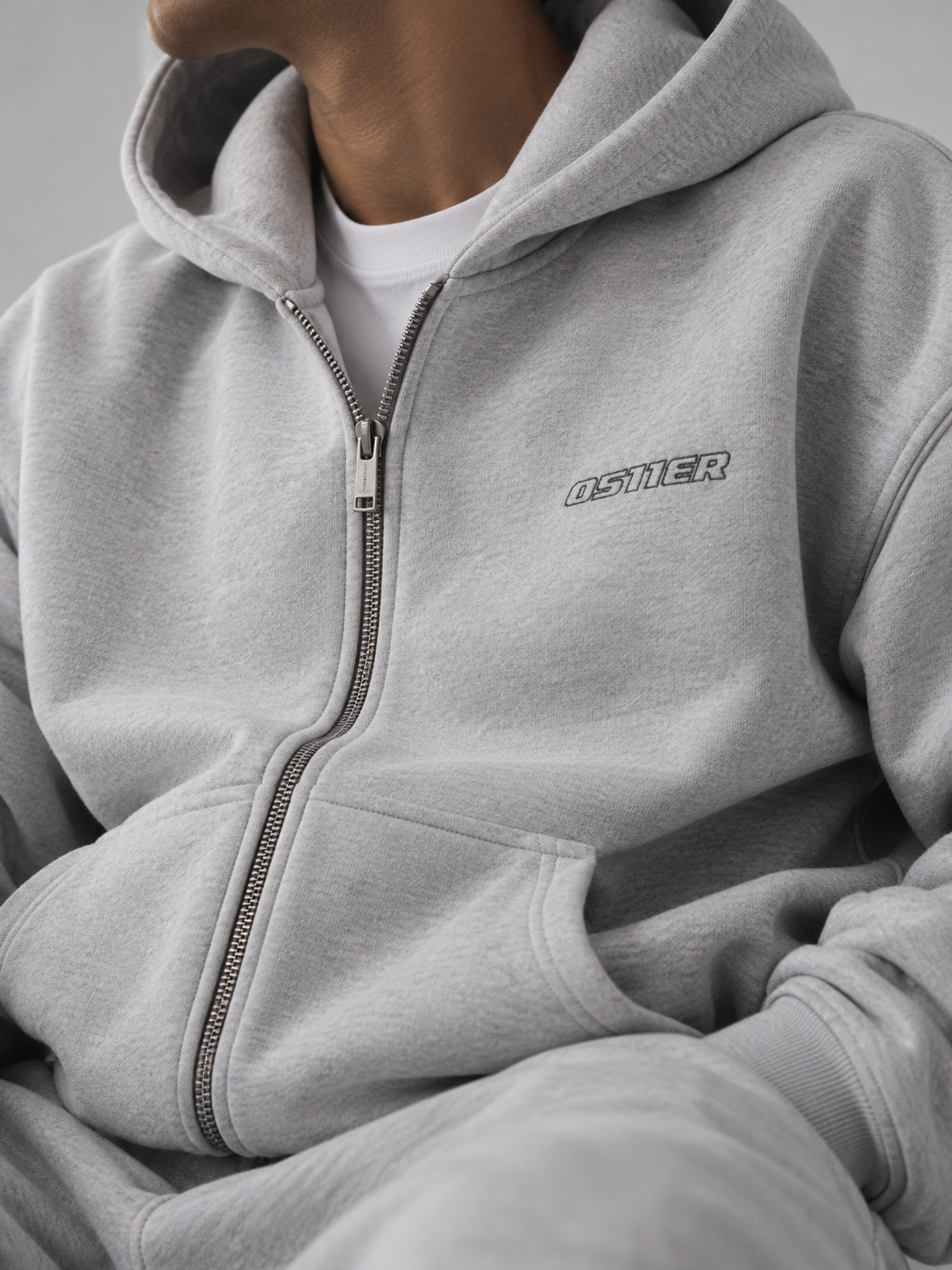 0511ER Zip-Jacke Grau – Streetwear aus Hannover